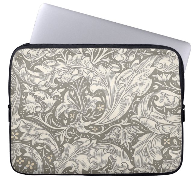 William Morris Bachelor's Button Blume Floral Bot Laptopschutzhülle (Vorderseite)