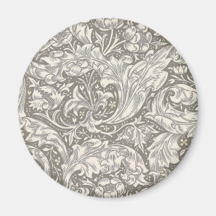 William Morris Bachelor's Button Blume Floral Bot Magnet