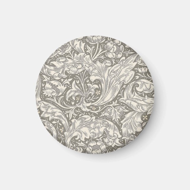 William Morris Bachelor's Button Blume Floral Bot Magnet (Vorne)