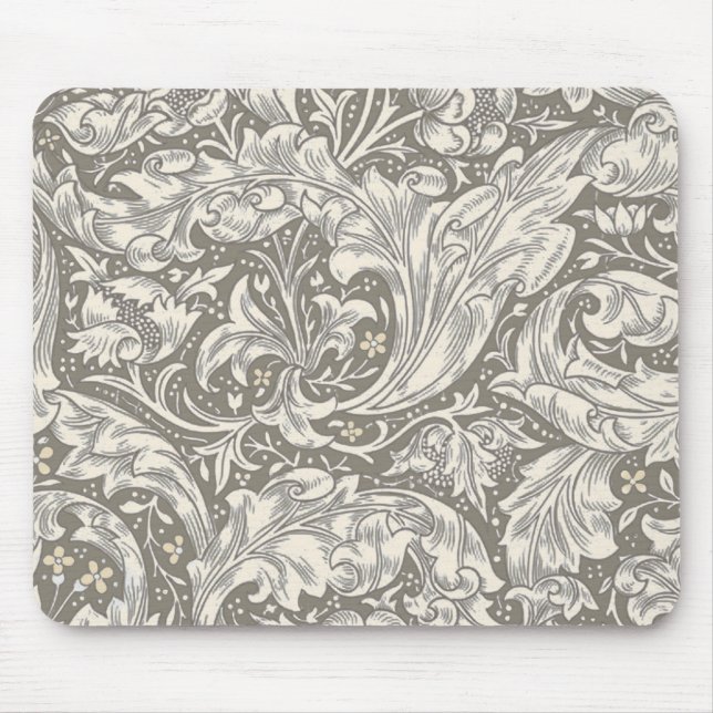 William Morris Bachelor's Button Blume Floral Bot Mousepad (Vorne)