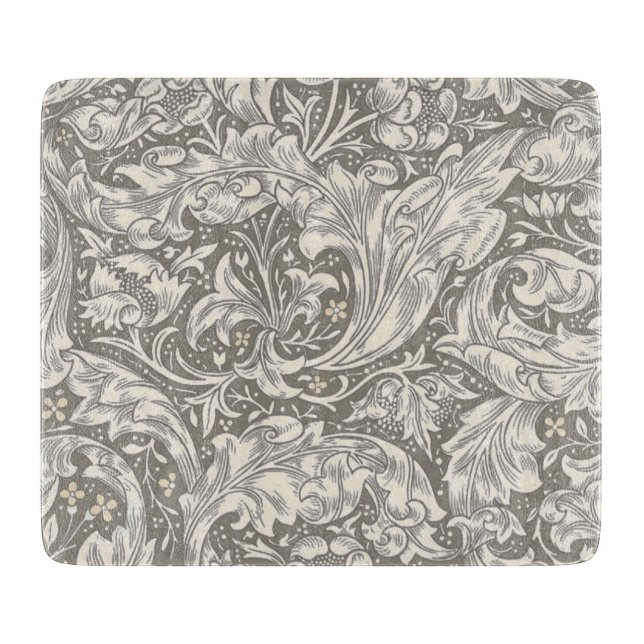William Morris Bachelor's Button Blume Floral Bot Schneidebrett (Vorderseite)