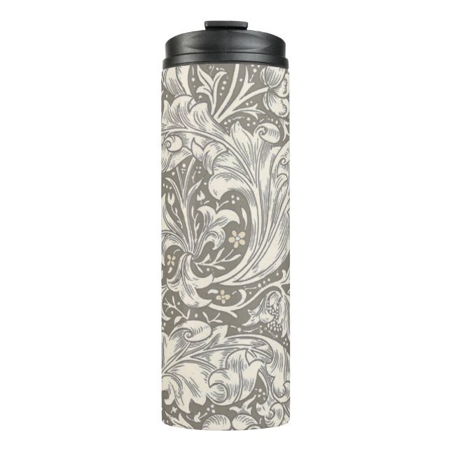 William Morris Bachelor's Button Blume Floral Bot Thermosbecher (Vorderseite)