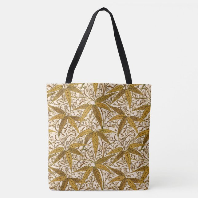 William Morris Bamboo Print, Gold und Cream (Vorderseite)