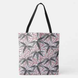 William Morris Bamboo Print, grau und weiß