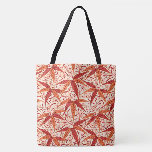 William Morris Bamboo Print, Mandarin Orange (Vorderseite)