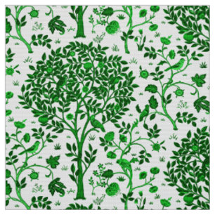 William Morris-Baum des Lebens, des Smaragdgrüns Stoff