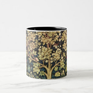 William Morris Baum des Lebens Florale Vintage Kun Zweifarbige Tasse