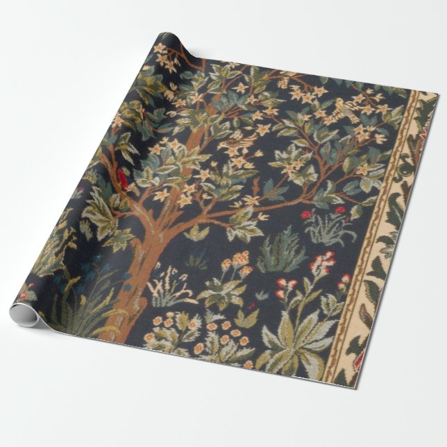 William Morris - Baum des Lebens Original Geschenkpapier (Ungerollt)