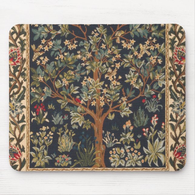 William Morris - Baum des Lebens Original Mousepad (Vorne)