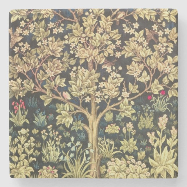 William Morris Baum des Lebens Steinuntersetzer (Vorderseite)