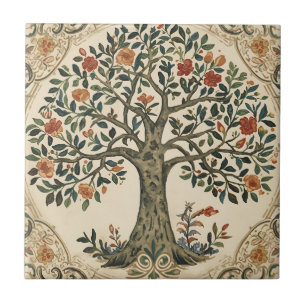 William Morris Baum des Lebens Vintage Pre-Raphael Fliese