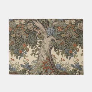 William Morris Baum des Lebens Vintage Pre-Raphael Fußmatte