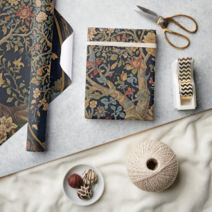 William Morris Baum des Lebens Vintage Pre-Raphael Geschenkpapier
