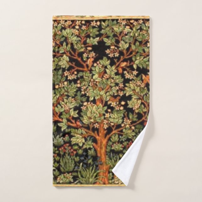 William Morris - Baum des Lebensmusters Handtuch (Handtuch)