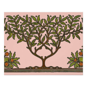 William Morris Baum-Fries-Floral-Tapete Poster