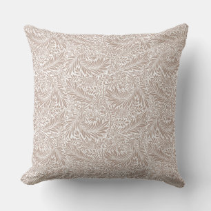 William Morris Beige Larkspur Pattern Kissen