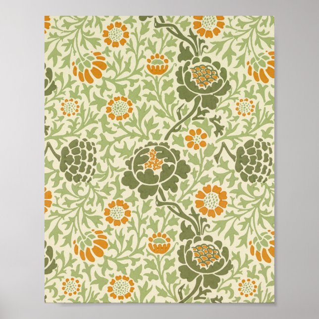 William Morris' berühmtes Daisy-Muster Poster (Vorne)