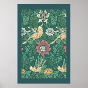 William Morris 'Bird and Anemone Chintz' Poster