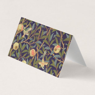 William Morris Bird And Pomegranate Vintage Floral Visitenkarten