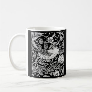 William Morris Bird & Blume Tile, Black and White Kaffeetasse