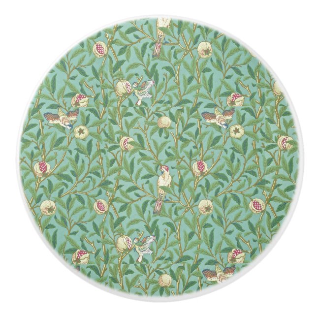 William Morris "Bird & Pomegranate" 3. Keramikknauf (Vorderseite)