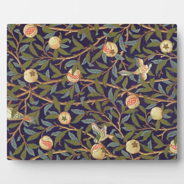 William Morris Bird und Pomegranat Fotoplatte (Vorderseite)