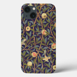 William Morris Bird und Pomegranat Vintage Blume iPhone 13 Hülle