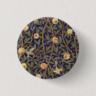 William Morris Bird und Pomegranate Vintag Art Button