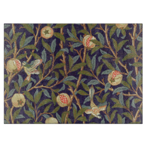 William Morris Bird und Pomegranate Vintag Art Schneidebrett