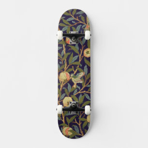 William Morris Bird und Pomegranate Vintag Art Skateboard