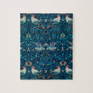 William Morris Birds Art Nouveau Floral Pattern Puzzle