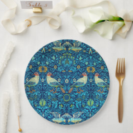 William Morris Birds Blue Paper Teller