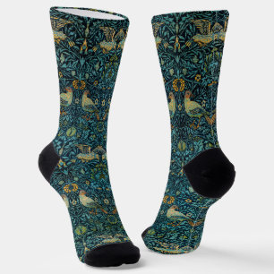 William Morris Birds & Floral Pattern Socken