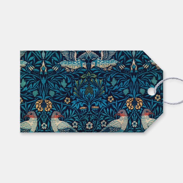 William Morris Birds Geschenkanhänger (Vorderseite (Horizontal))