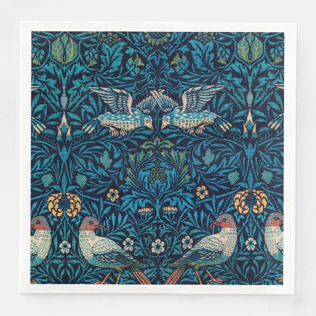 William Morris Birds Serviette (Vorderseite)