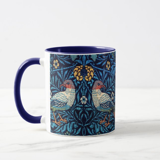 William Morris Birds Textile Pattern Tasse (Links)