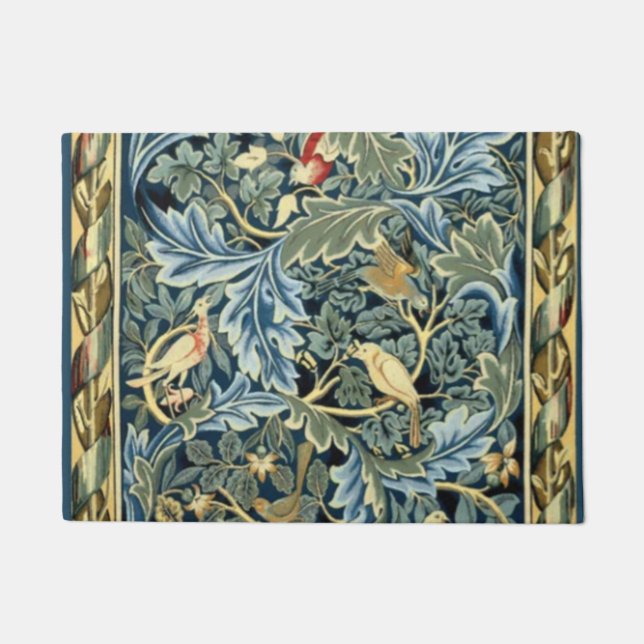 William Morris Birds und Acanthus Fußmatte (Vorderseite)