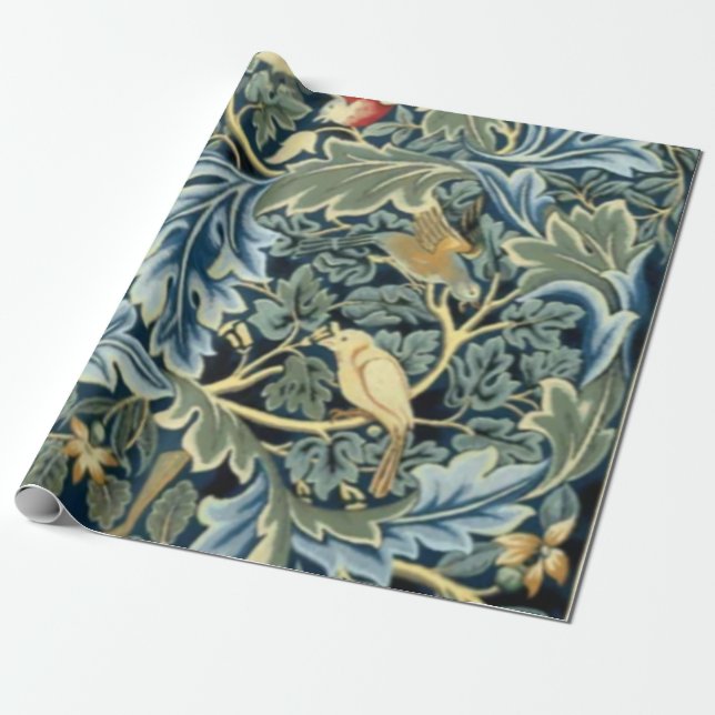 William Morris Birds und Acanthus Geschenkpapier (Ungerollt)
