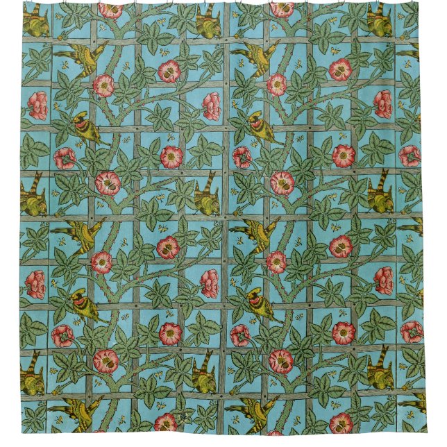 William Morris Birds und Blume Duschvorhang (Vorderseite)
