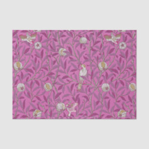 William Morris, Birds und Pommenates - Rosa Seidenpapier