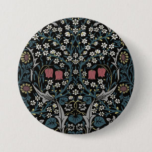 William Morris Blackthorn Floral Art Nouveau Button