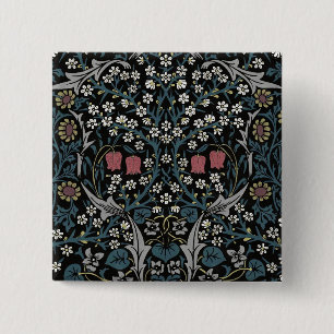 William Morris Blackthorn Floral Art Nouveau Button