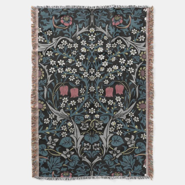 William Morris Blackthorn Floral Art Nouveau Decke (Vorderseite Vertikal)