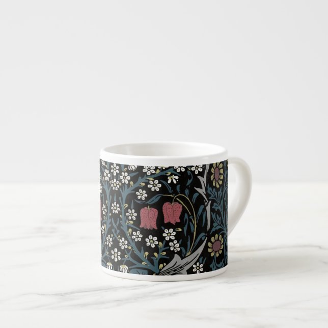 William Morris Blackthorn Floral Art Nouveau Espressotasse (Vorderseite Rechts)