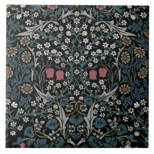 William Morris Blackthorn Floral Art Nouveau Fliese