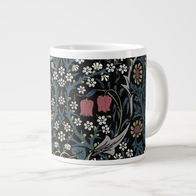 William Morris Blackthorn Floral Art Nouveau Jumbo-Tasse (Vorderseite Rechts)
