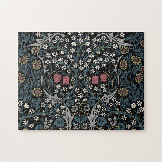 William Morris Blackthorn Floral Art Nouveau Puzzle (Horizontal)
