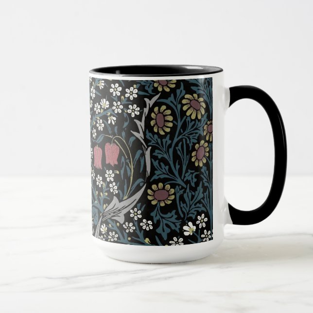 William Morris Blackthorn Floral Art Nouveau Tasse (Rechts)