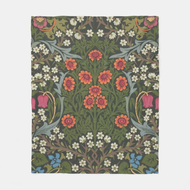 William Morris Blackthorn Garden Blume Classic Fleecedecke (Vorderseite)