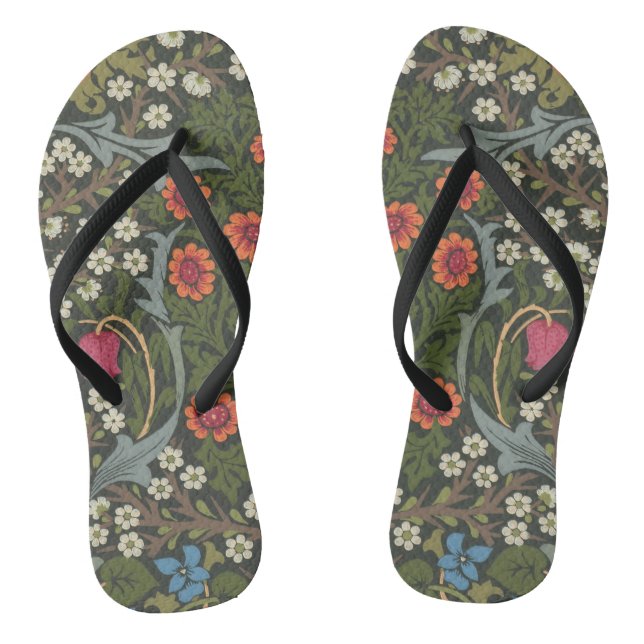 William Morris Blackthorn Garden Blume Classic Flip Flops (Fußbett)